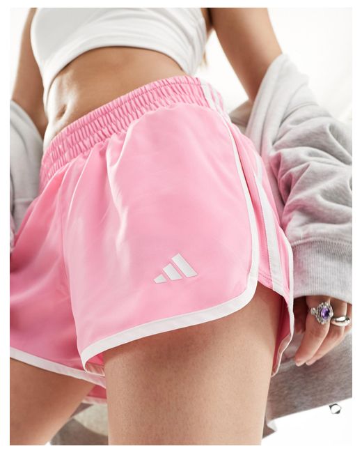 Adidas Originals Pink Adidas running – m20 – lauf-shorts