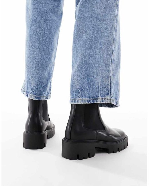 ONLY Blue Chunky Chelsea Boots