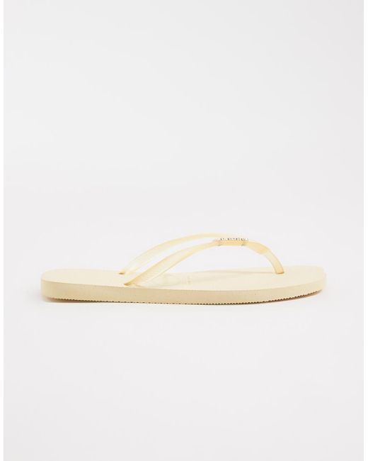 Havaianas Natural Slim Flip Flops