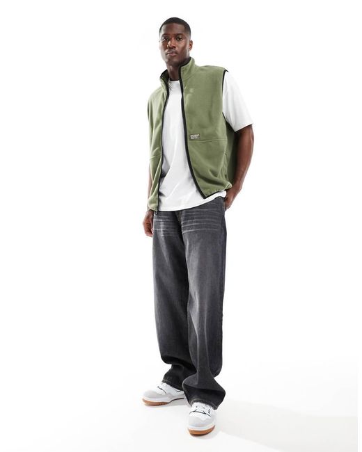 Levi's Green Off Grid Polar Fleece Vest for men