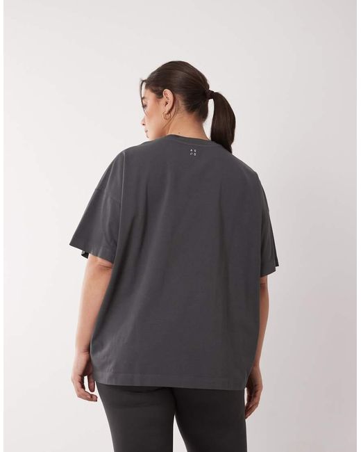 4505 Black Curve Icon Heavyweight Cotton Oversized T-Shirt With Quick Dry Finish