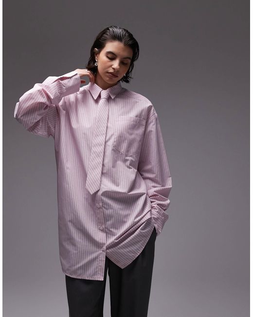 ASOS Gray – lang geschnittenes oversize-hemd