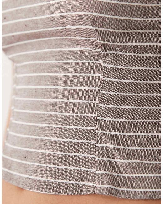 Missy Empire Gray Cotton Rich Scoop Neck Cami Top Co-Ord