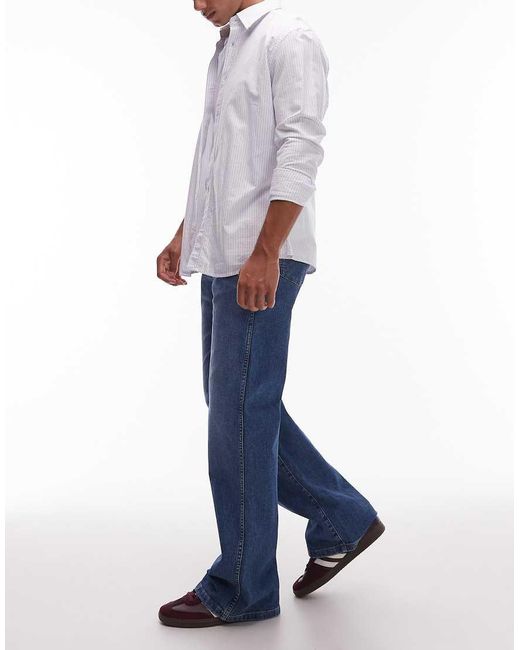 Wrangler Blue Loose Bootcut Jean for men