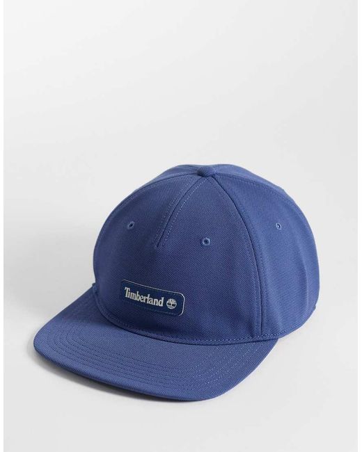 Timberland Blue Mesh Baseball Cap With Foam Brim for men