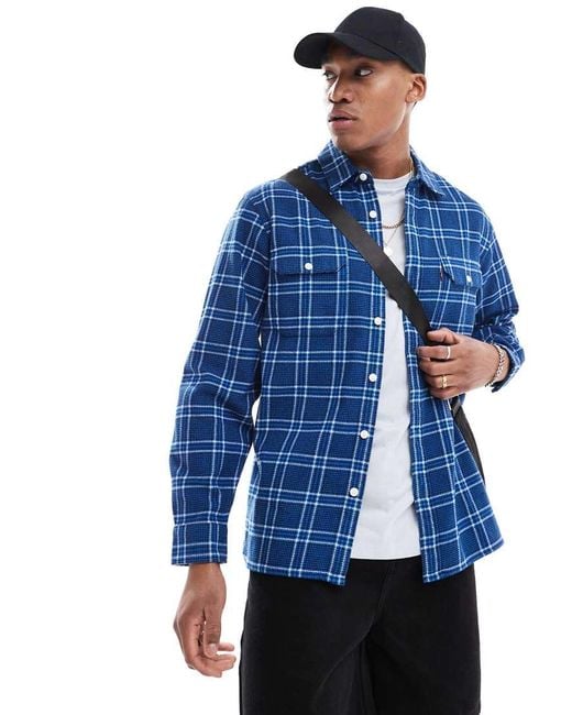 Levi's Blue Jackson Check Worker Shirt for men