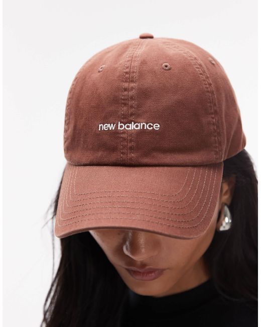 New Balance Brown Linear Cap for men