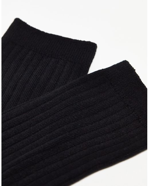Weekday White Ribbed Socks 5-pack for men