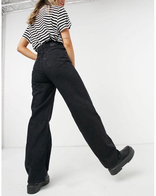 Levi's Denim High Loose Jean in Black 