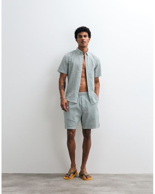 Levi's Blue Authentic Short Sleeve Shirt Co-ord for men