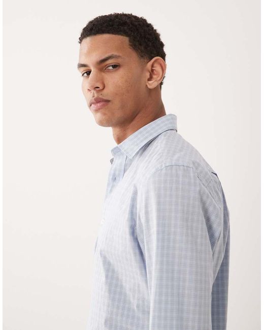 Mango Gray 100% Cotton Gingham Shirt for men