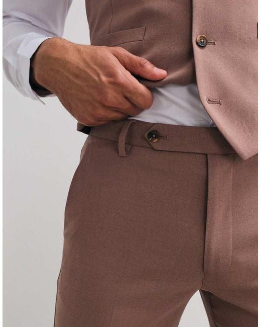 ASOS Brown Skinny Suit Pants for men