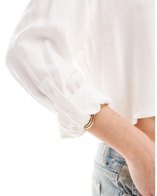 Stradivarius White Asos design – oversize-t-shirt