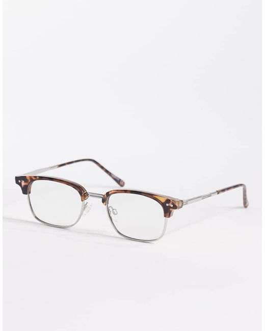 ASOS Natural Retro Glasses for men