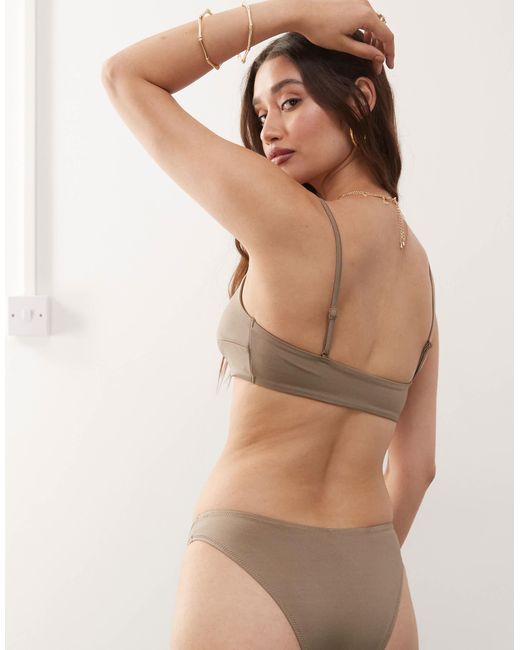 Weekday Brown Bandeau Bikini Top 2-pack