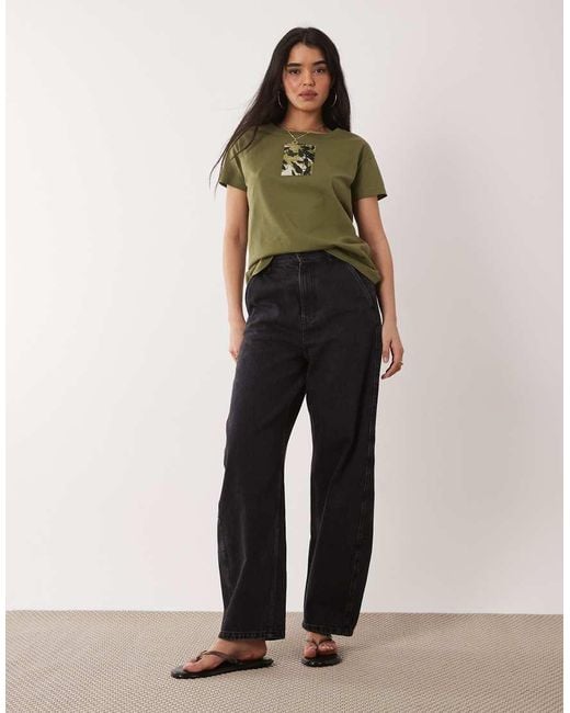 ARMANI EXCHANGE Green Patch Logo T-shirt