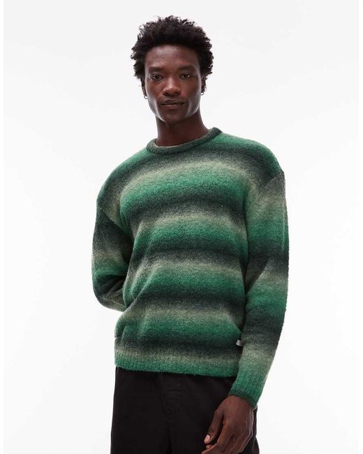 Element Green Shoreton Brushed Knit Jumper for men