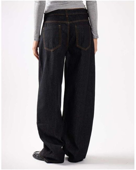 Glamorous White Relaxed Wide Leg Denim Jeans