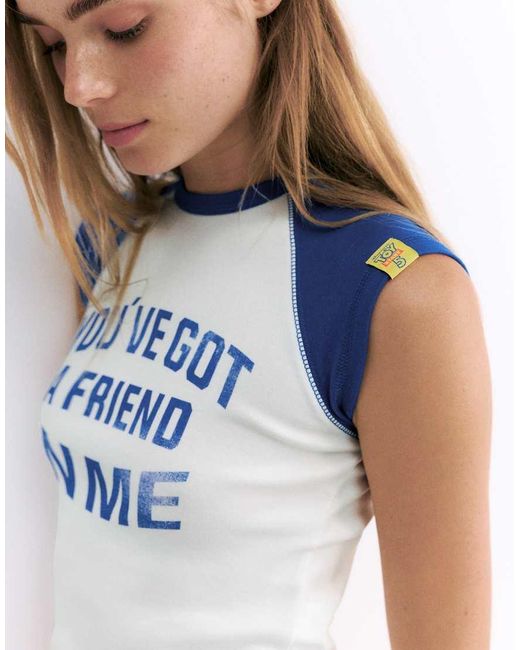 Pull&Bear White Toy Story Raglan Sleeve T-shirt