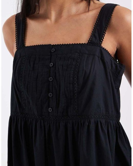 Levi's Black Peplum Mini Dress