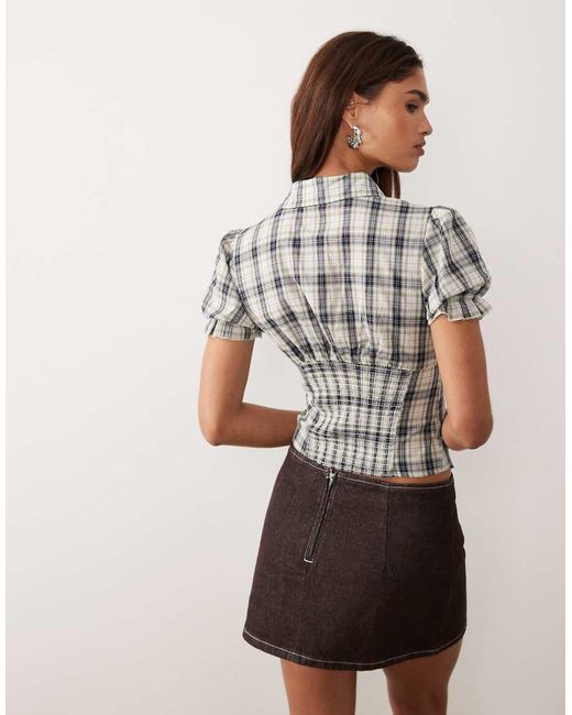 BRONZE SNAKE Gray Astra Short Sleeve Shirt