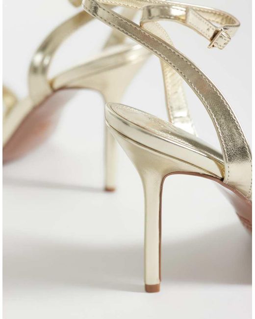 ASOS Black Nali Barely There Heeled Sandals