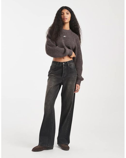Tommy Hilfiger Gray Alpaca Knit Jumper