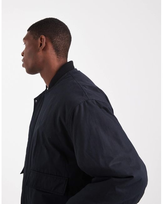 ASOS Black Oversized Coach Jacket for men
