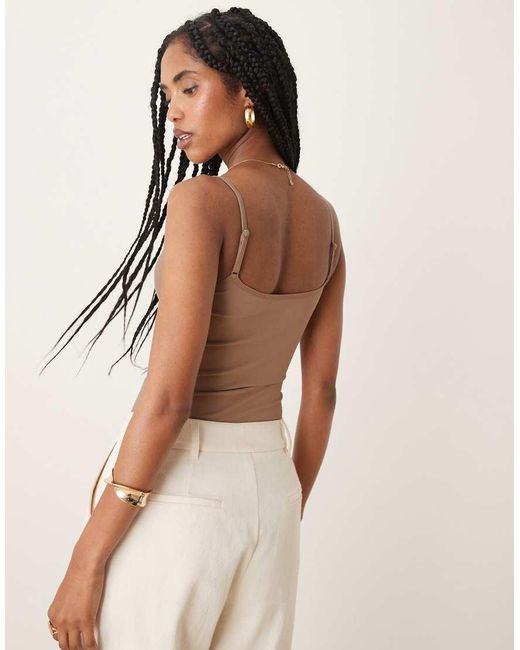 ASOS Natural Seamless Cami Bodysuit