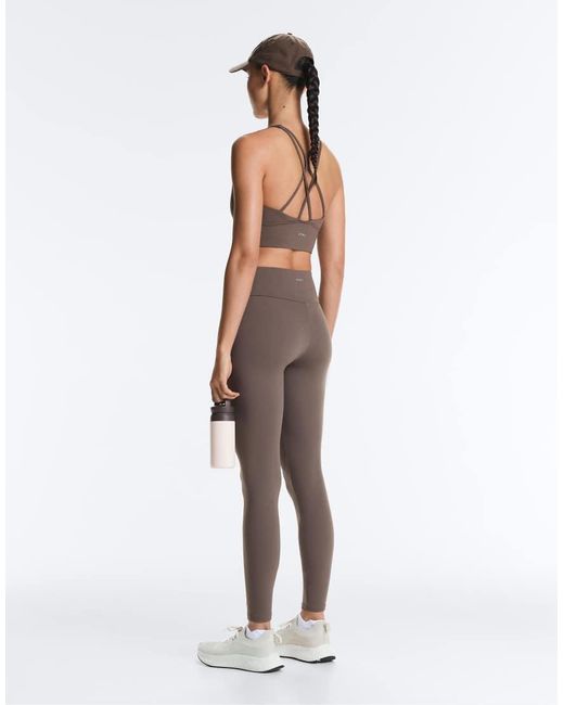 Oysho Gray Comfortlux High-rise Ankle-length leggings