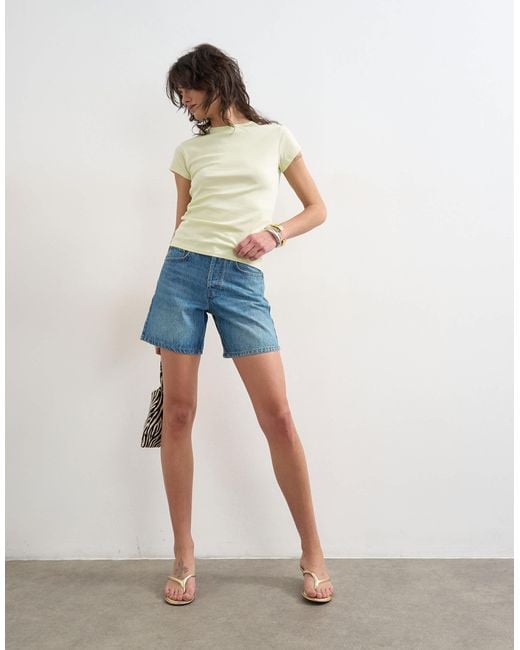 TOPSHOP Blue Everyday Tee