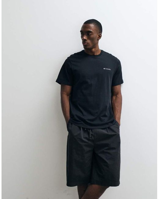 Columbia Black Csc Basic T-shirt for men