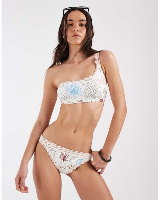 Never Fully Dressed White High Leg Bikini Bottoms Co-Ord