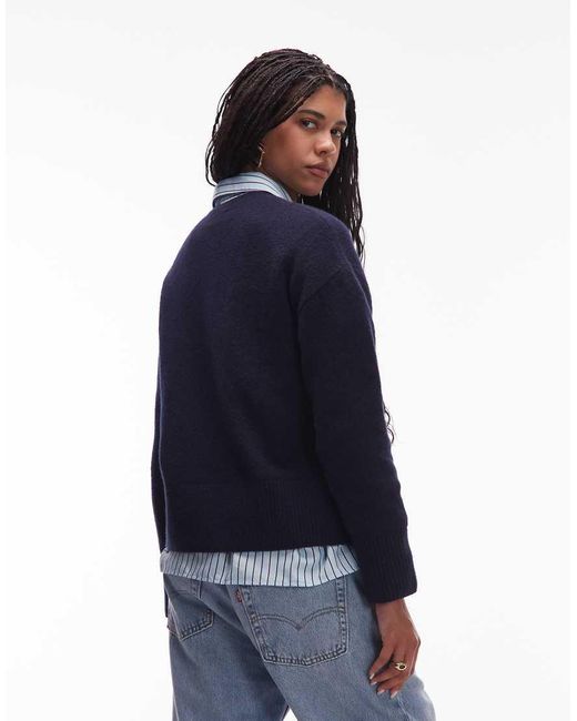 & Other Stories Blue Crew Neck Jumper