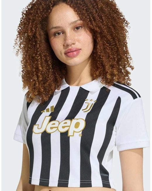Adidas Originals White Juventus 26/27 Home Cropped Jersey