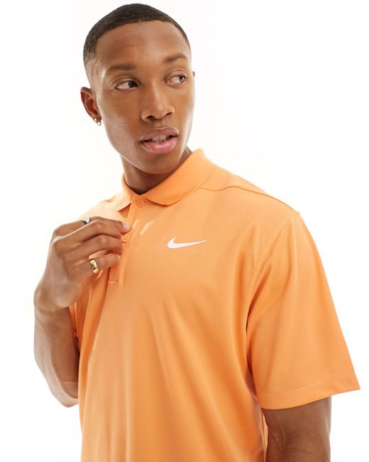 Nike Orange Dri-fit Victory Polo for men