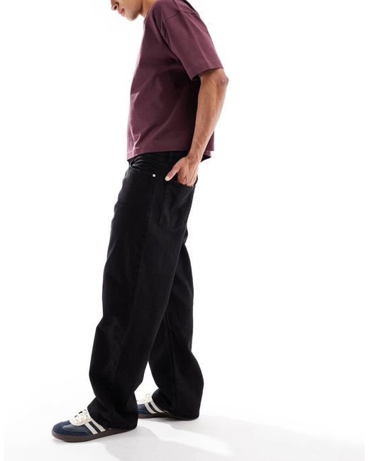 Bershka – baggy-jeans in Black für Herren