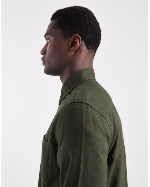 Tommy Hilfiger Green Flannel Shirt for men