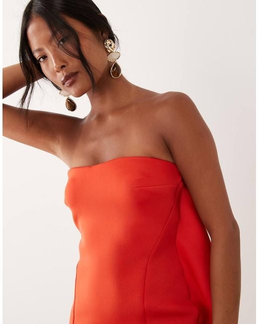 ASOS Red Asos Design Petite Bubble Mini Dress