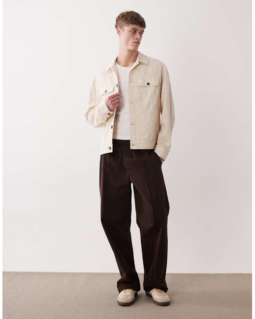 ASOS Jack Met Textuur in het Natural voor heren