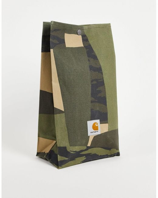 Carhartt WIP Green Water Repellent Lunch Bag for men