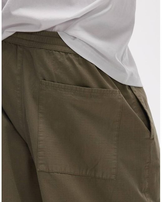 Topman White Relaxed Ripstop Trouser for men