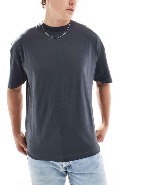 ASOS Blue Essential Oversized Crew T-shirt 3 Pack for men