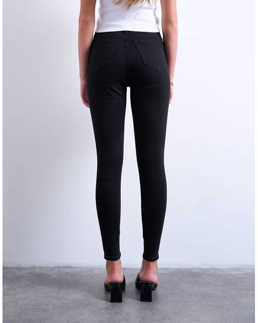 TOPSHOP Blue Jamie Skinny High Rise Jeans