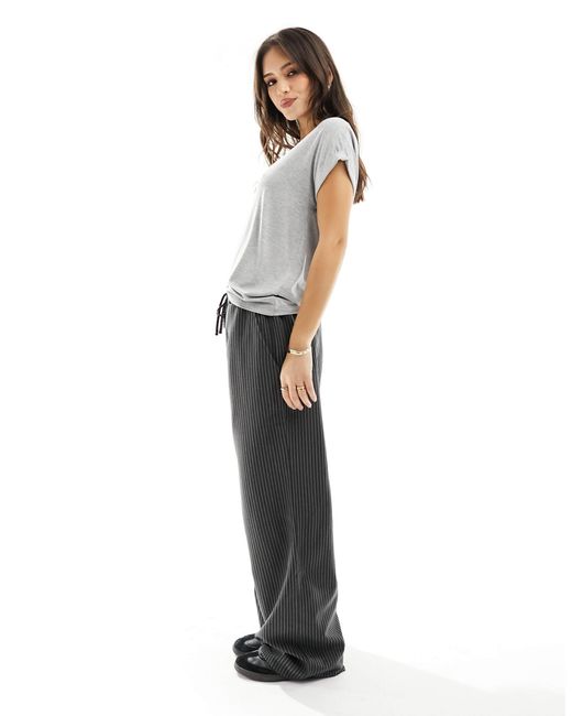 ONLY Gray Soft Round Neck T-shirt