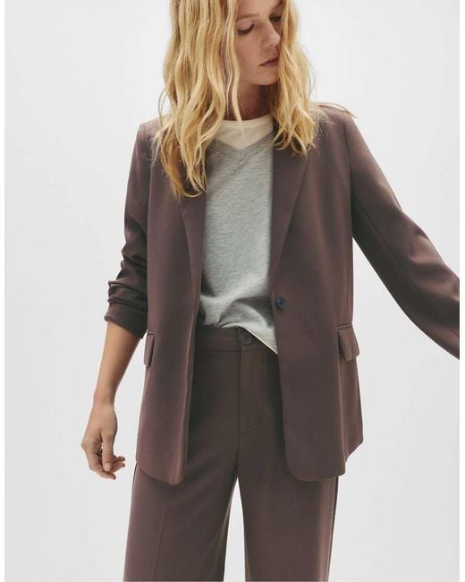 Pull&Bear Gray Basic Blazer
