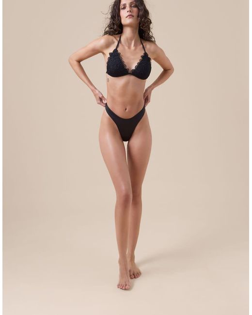 Calzedonia Natural Brazilian Bikini Bottoms Romantic Lace