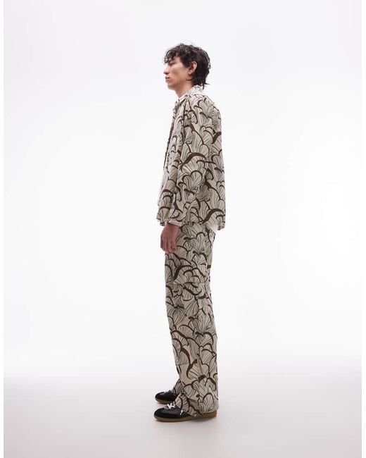 DOUBLE A by WOOD WOOD White Robert Cargo Trousers Co-ord for men
