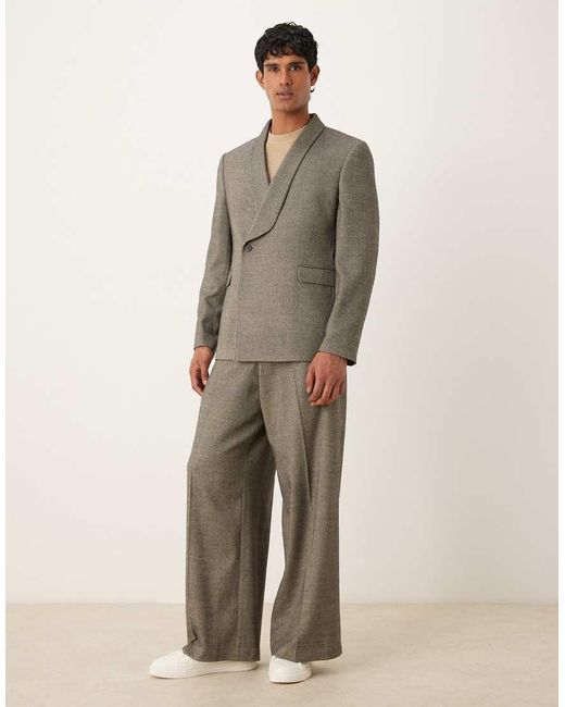 ASOS Gray Oversized Suit Jacket for men