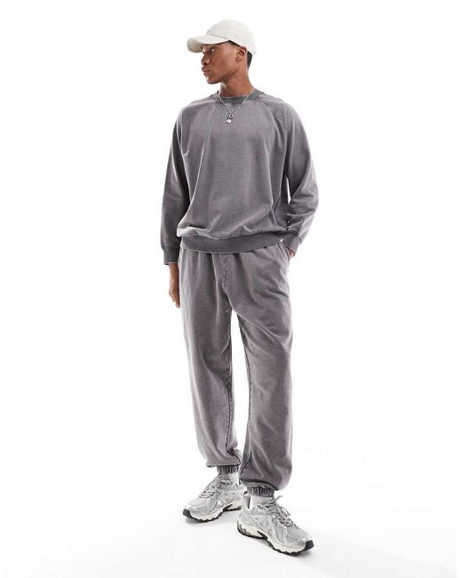 ASOS Oversized Joggingbroek in het Gray voor heren